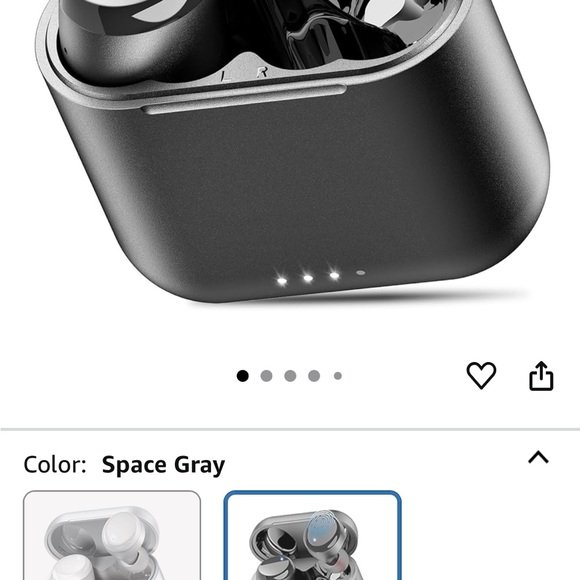 Wireless Earbuds with Charging Case - Space Gray - Picture 1 of 4